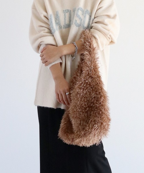 cepo(セポ)の「シャギーバッグ(ショルダーバッグ・レディース・ベージュ/ブラウン・FREE)」の4枚目の写真