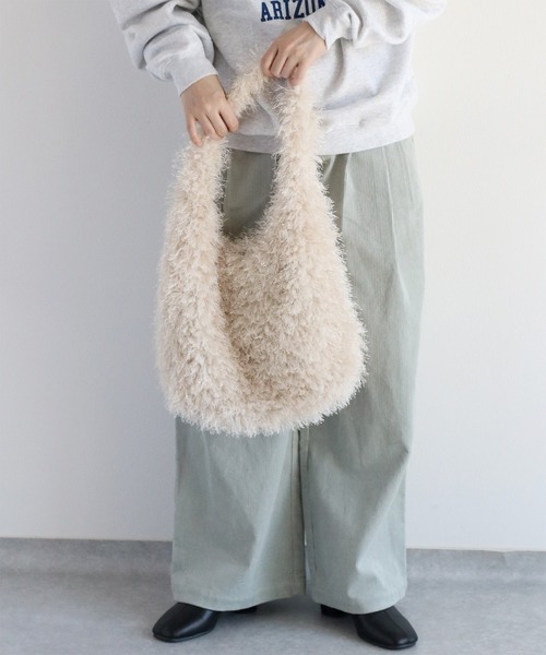 cepo(セポ)の「シャギーバッグ(ショルダーバッグ・レディース・ベージュ/ブラウン・FREE)」の12枚目の写真