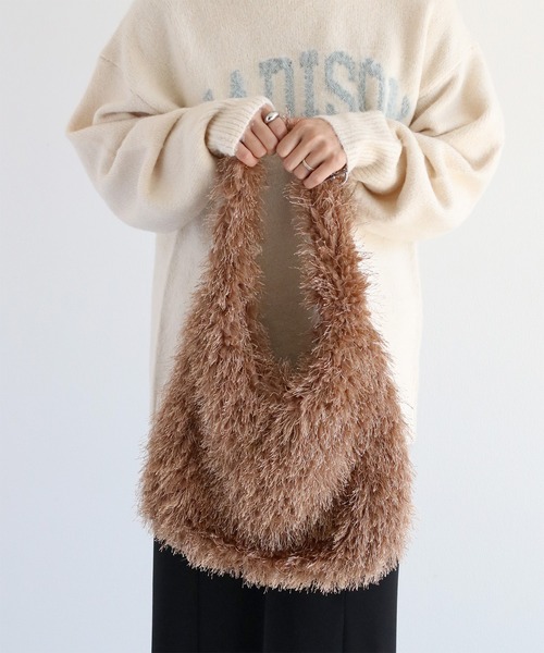 cepo(セポ)の「シャギーバッグ(ショルダーバッグ・レディース・ベージュ/ブラウン・FREE)」の3枚目の写真