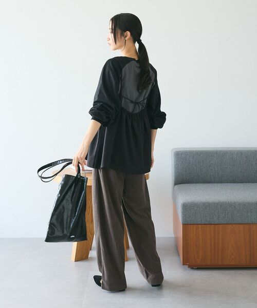 CRAFT STANDARD BOUTIQUE(クラフトスタンダードブティック)の「キャミトップス(ベスト・レディース・モカ/ブラック・FREE)」の19枚目の写真