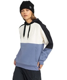 LIBERTY HOODIE/ロキシーロゴ撥水加工フーディーパーカー