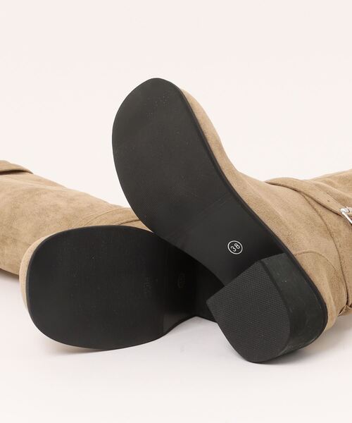 Port（ポート）の「【 antique andico / アンティーク アンディコ 】 スエード ベルト ロングブーツ / ミディアムブーツ #_（ブーツ・レディース・ブラック/ベージュ・M/L）」の14枚目の写真