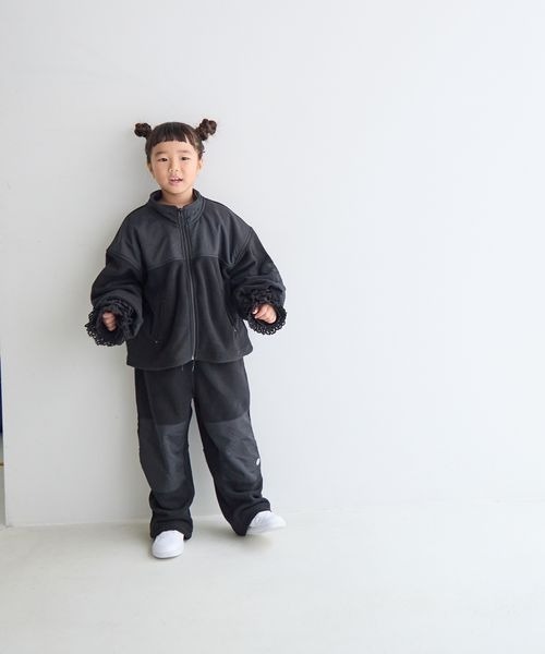 LOWRYS FARM（ローリーズファーム）の「ＤＩＳＣＵＳフリースパンツ　133082（スウェットパンツ・キッズ・オフホワイト/グレー/ブラック・150cm/140cm/120cm/130cm/110cm）」の3枚目の写真