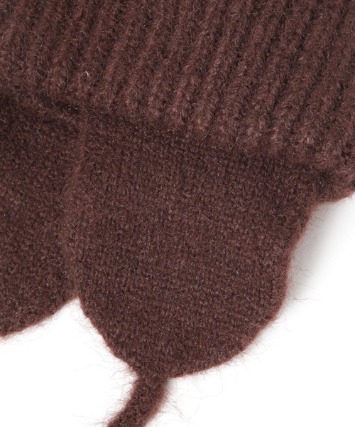 studio CLIP(スタディオクリップ)の「耳当て付きニットワッチ(ニットキャップ/ビーニー・レディース・アイボリー/ブラウン・FREE)」の14枚目の写真