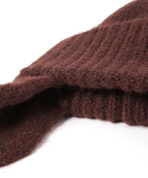 studio CLIP(スタディオクリップ)の「耳当て付きニットワッチ(ニットキャップ/ビーニー・レディース・アイボリー/ブラウン・FREE)」の16枚目の写真