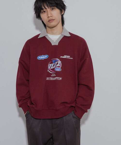 SENSE OF PLACE by URBAN RESEARCH(センスオブプレイスバイアーバンリサーチ)の「Game Graphic Long-Sleeve Sweat(スウェット・メンズ・レッド/ブラック/ブルー・LARGE/MEDIUM)」の3枚目の写真