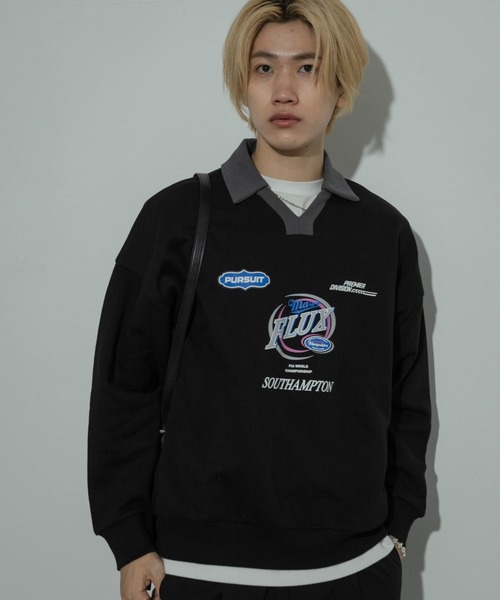 SENSE OF PLACE by URBAN RESEARCH(センスオブプレイスバイアーバンリサーチ)の「Game Graphic Long-Sleeve Sweat(スウェット・メンズ・レッド/ブラック/ブルー・LARGE/MEDIUM)」の1枚目の写真