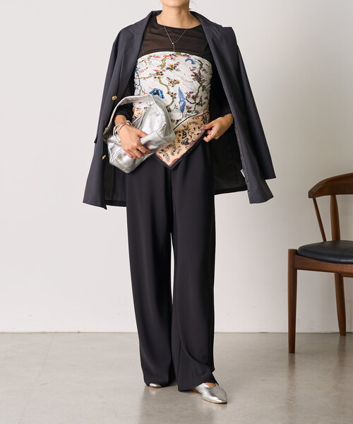 SHENERY（シーナリー）の「ダブルジャケット（テーラードジャケット・レディース・グレー/ネイビー・38/36）」の5枚目の写真