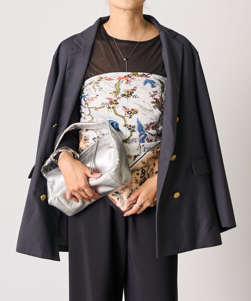 SHENERY（シーナリー）の「ダブルジャケット（テーラードジャケット・レディース・グレー/ネイビー・38/36）」の12枚目の写真