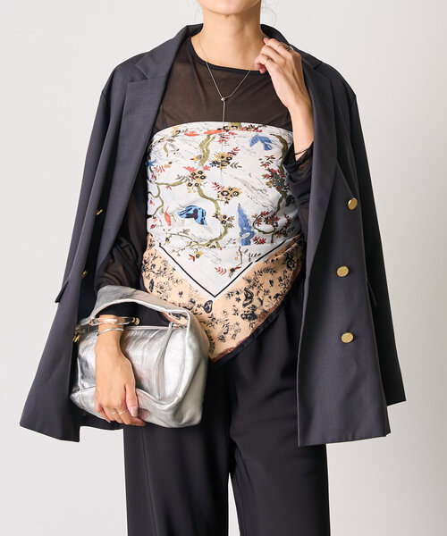 SHENERY（シーナリー）の「ダブルジャケット（テーラードジャケット・レディース・グレー/ネイビー・38/36）」の13枚目の写真