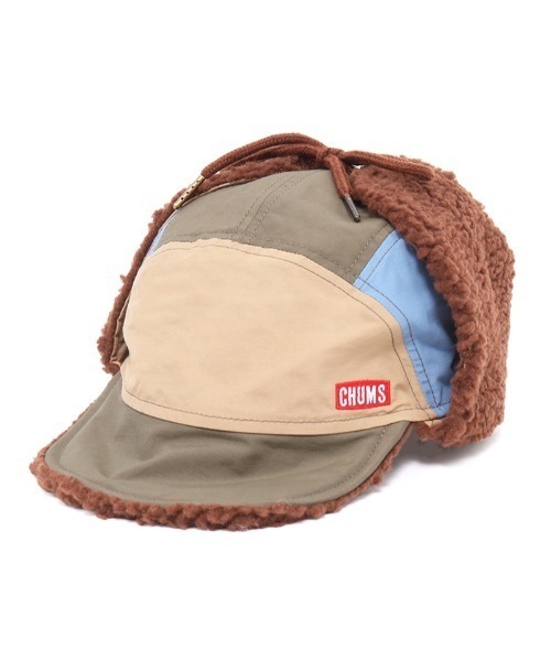 CHUMS（チャムス）の「CHUMS/チャムス キャップ キャンピングボアロシアンキャップ CAMPING BOA RUSSIAN CAP CH05-1387（キャップ・メンズ・ライトブルー/マルチ/ブラック/ベージュ・FREE）」の4枚目の写真