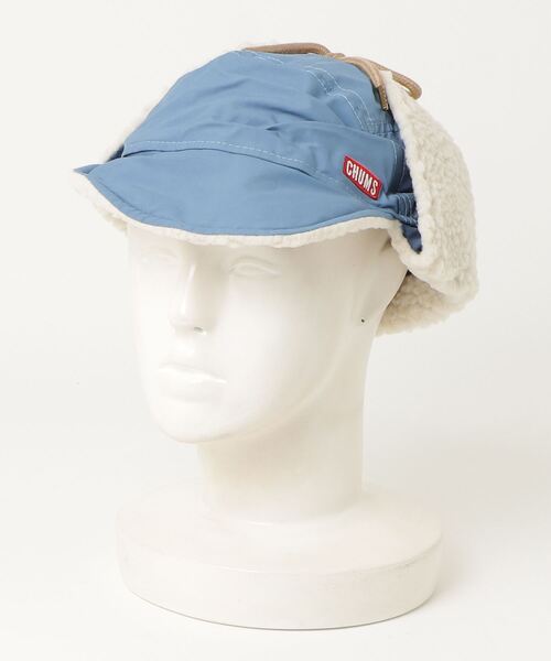 CHUMS（チャムス）の「CHUMS/チャムス キャップ キャンピングボアロシアンキャップ CAMPING BOA RUSSIAN CAP CH05-1387（キャップ・メンズ・ライトブルー/マルチ/ブラック/ベージュ・FREE）」の8枚目の写真