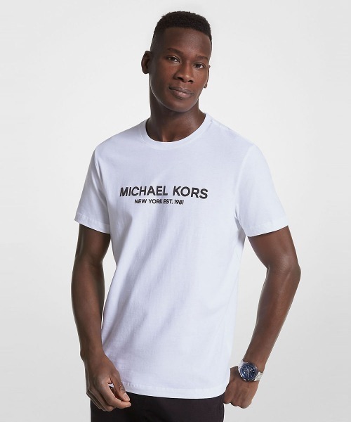 MICHAEL KORS(マイケルコース)の「クラシック ロゴ Tシャツ(Tシャツ/カットソー・メンズ・ホワイト・XS/S/M/L/XL)」の1枚目の写真