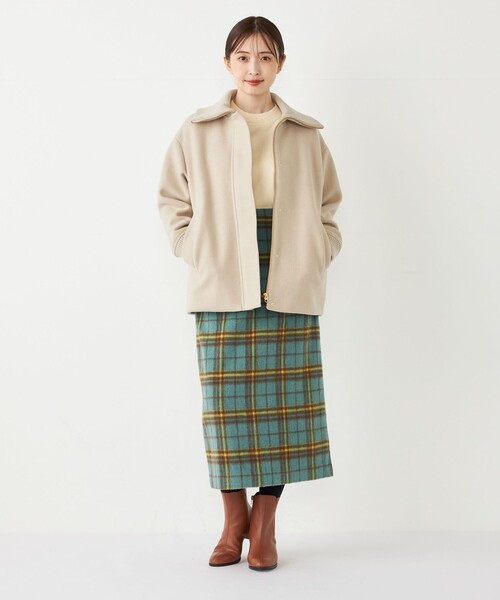 SHIPS Colors(シップス カラーズ)の「SHIPS Colors: 起毛 チェック タイトスカート(スカート・レディース・オレンジ/グリーン/ブラック・SMALL/MEDIUM)」の10枚目の写真