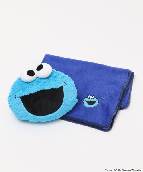 セール】【セサミストリート】ブランケット付きクッション