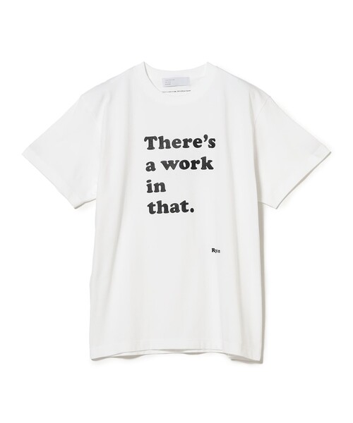 International Gallery BEAMS(インターナショナルギャラリービームス)の「IG / Ryan Gander プリントTシャツ THERES..(Tシャツ/カットソー・メンズ・ホワイト/パープル系その他5・S/M/L/XL)」の2枚目の写真