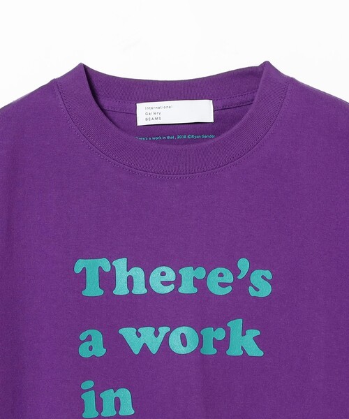 International Gallery BEAMS(インターナショナルギャラリービームス)の「IG / Ryan Gander プリントTシャツ THERES..(Tシャツ/カットソー・メンズ・ホワイト/パープル系その他5・S/M/L/XL)」の7枚目の写真