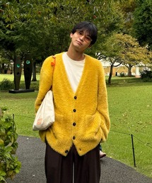 skoool（スクール）の「シャギーニットカーディガン／起毛素材 × ルーズシルエット（カーディガン/ボレロ）」