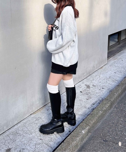 INGNI(イング)の「配色ゲームロゴジャガードニット(ニット/セーター・レディース・ブラック×ホワイト/グレー系その他3/ホワイト×ブラック・M)」の11枚目の写真