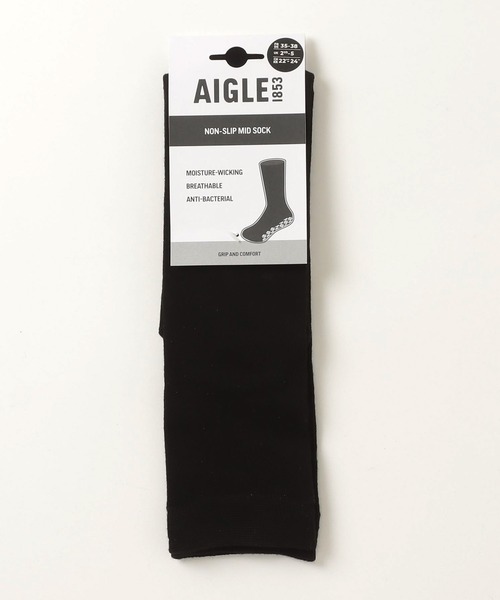 AIGLE（エーグル）の「アンチスリップ ハイソックス（ソックス/靴下・レディース・ブラック・39/35）」の2枚目の写真