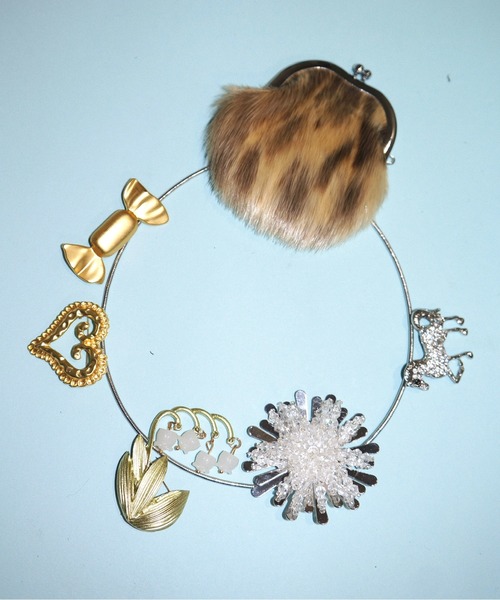 select 】flower charm wire choker / フラワーチョーカー