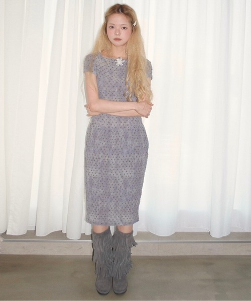 musubore(ムスボレ)の「【 select 】flower charm wire choker / フラワーチョーカー(チョーカー・レディース・シルバー・FREE)」の22枚目の写真