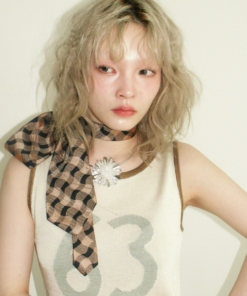 musubore(ムスボレ)の「【 select 】flower charm wire choker / フラワーチョーカー(チョーカー・レディース・シルバー・FREE)」の18枚目の写真