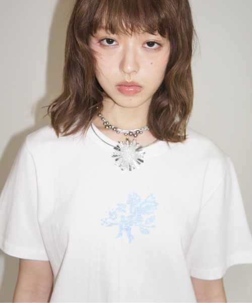 musubore（ムスボレ）の「【 select 】flower charm wire choker / フラワーチョーカー（チョーカー・レディース・シルバー・FREE）」の15枚目の写真