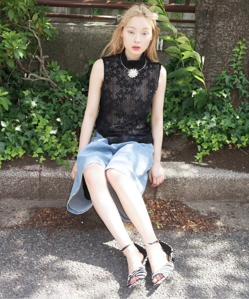 musubore（ムスボレ）の「【 select 】flower charm wire choker / フラワーチョーカー（チョーカー・レディース・シルバー・FREE）」の22枚目の写真