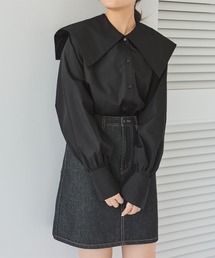 セーラートップス」に該当するブラック/黒色系のファッション通販