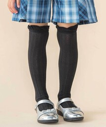 BeBe Petits Pois Vert | 【店舗限定】フリルニーハイソックス(15~24cm)(ソックス/靴下)