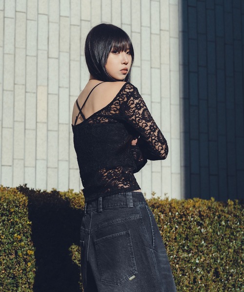 Subciety(サブサエティ)の「Paisley lace top【WOMEN】(Tシャツ/カットソー・レディース・ブラック/ホワイト・FREE)」の20枚目の写真
