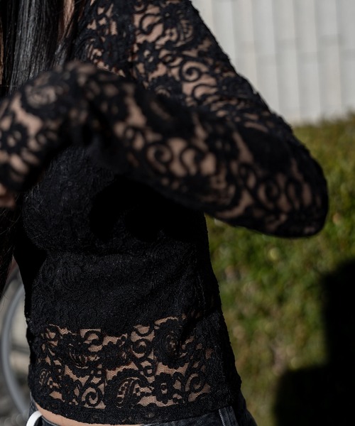 Subciety(サブサエティ)の「Paisley lace top【WOMEN】(Tシャツ/カットソー・レディース・ブラック/ホワイト・FREE)」の9枚目の写真