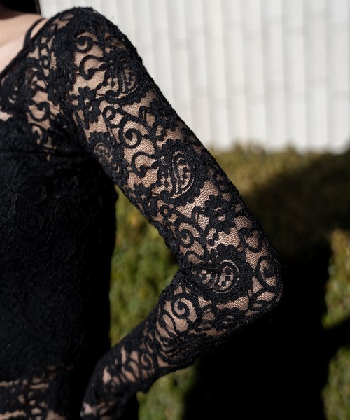 Subciety(サブサエティ)の「Paisley lace top【WOMEN】(Tシャツ/カットソー・レディース・ブラック/ホワイト・FREE)」の10枚目の写真