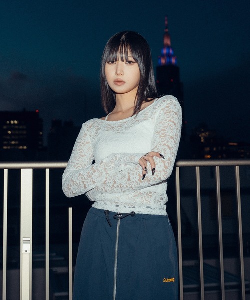 Subciety(サブサエティ)の「Paisley lace top【WOMEN】(Tシャツ/カットソー・レディース・ブラック/ホワイト・FREE)」の14枚目の写真