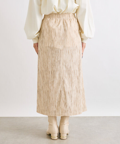 un dix cors（アンディコール）の「ストレッチリブプリントスカート（スカート・レディース・アイボリー/ブラック・FREE）」の14枚目の写真