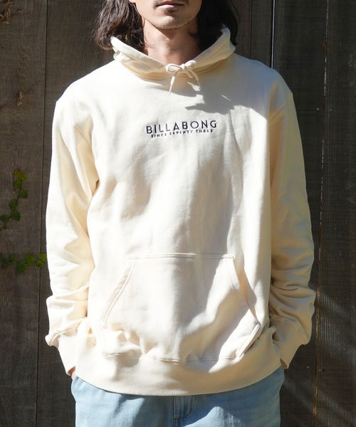 BILLABONG(ビラボン)の「BILLABONG メンズ UNITY LOGO パーカー 【2025年春夏モデル】/ビラボンワンポイントロゴプルオーバーパーカー(パーカー・メンズ・ホワイト/ミント/グレー・X-LARGE/MEDIUM/LARGE)」の1枚目の写真