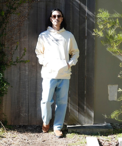 BILLABONG(ビラボン)の「BILLABONG メンズ UNITY LOGO パーカー 【2025年春夏モデル】/ビラボンワンポイントロゴプルオーバーパーカー(パーカー・メンズ・ホワイト/ミント/グレー・X-LARGE/MEDIUM/LARGE)」の4枚目の写真