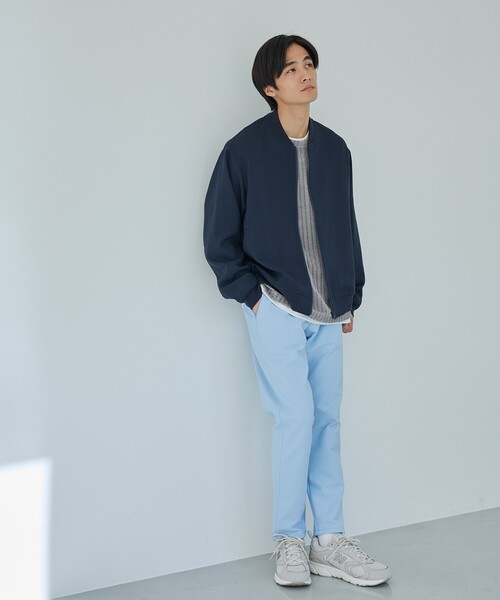 THE SHOP TK （ザ ショップ ティーケー ）の「◆【CAVIAN/キャビアン】リサイクルシャークスキンジップブルゾン セットアップ可（ブルゾン・メンズ・チャコールグレー/ネイビー/ライトグレー・04/03/02）」の7枚目の写真