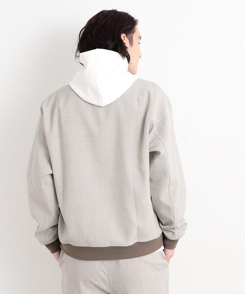 THE SHOP TK （ザ ショップ ティーケー ）の「◆【CAVIAN/キャビアン】リサイクルシャークスキンジップブルゾン セットアップ可（ブルゾン・メンズ・チャコールグレー/ネイビー/ライトグレー・04/03/02）」の10枚目の写真