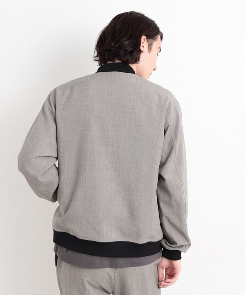 THE SHOP TK （ザ ショップ ティーケー ）の「◆【CAVIAN/キャビアン】リサイクルシャークスキンジップブルゾン セットアップ可（ブルゾン・メンズ・チャコールグレー/ネイビー/ライトグレー・04/03/02）」の15枚目の写真
