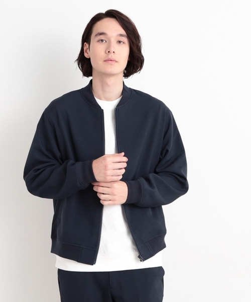 THE SHOP TK （ザ ショップ ティーケー ）の「◆【CAVIAN/キャビアン】リサイクルシャークスキンジップブルゾン セットアップ可（ブルゾン・メンズ・チャコールグレー/ネイビー/ライトグレー・04/03/02）」の18枚目の写真