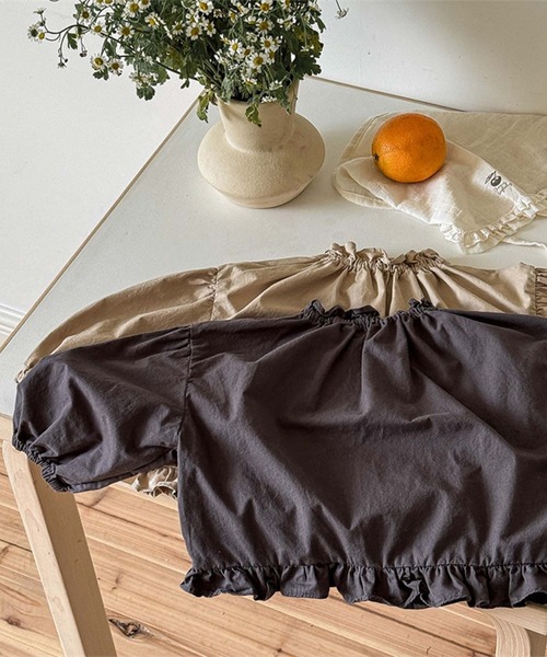 aimoha(アイモハ)の「【aimoha-KIDS-】ブラウス(シャツ/ブラウス・キッズ・ダークグレー/ベージュ・80/90/100/110/120/130)」の17枚目の写真