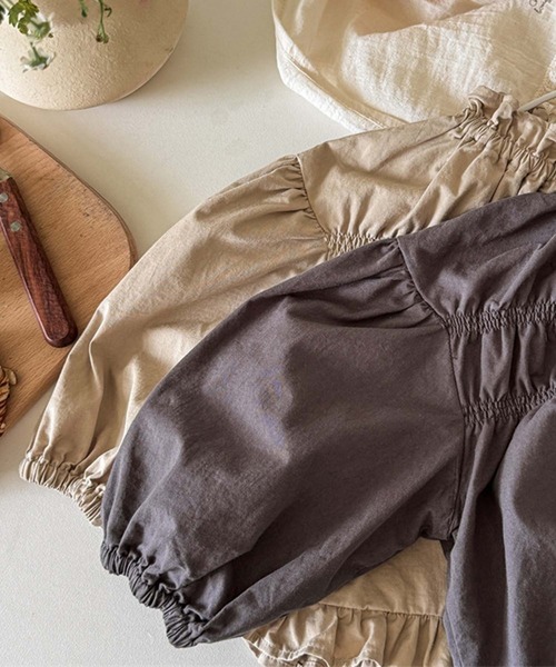 aimoha(アイモハ)の「【aimoha-KIDS-】ブラウス(シャツ/ブラウス・キッズ・ダークグレー/ベージュ・80/90/100/110/120/130)」の19枚目の写真