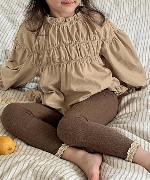 aimoha(アイモハ)の「【aimoha-KIDS-】ブラウス(シャツ/ブラウス・キッズ・ダークグレー/ベージュ・80/90/100/110/120/130)」の14枚目の写真