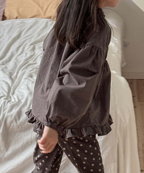 aimoha(アイモハ)の「【aimoha-KIDS-】ブラウス(シャツ/ブラウス・キッズ・ダークグレー/ベージュ・80/90/100/110/120/130)」の5枚目の写真