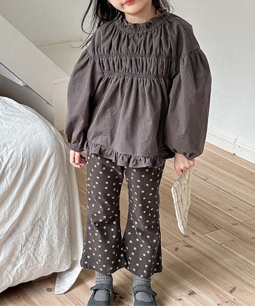 aimoha(アイモハ)の「【aimoha-KIDS-】ブラウス(シャツ/ブラウス・キッズ・ダークグレー/ベージュ・80/90/100/110/120/130)」の3枚目の写真