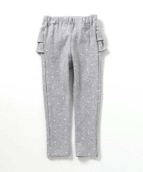 apres les cours（アプレレクール）の「後ろフリルレギンス/7days Style pants（レギンス/スパッツ・キッズ・グレー/アイボリー/ブラック・80/130/90/100/110/120）」の15枚目の写真
