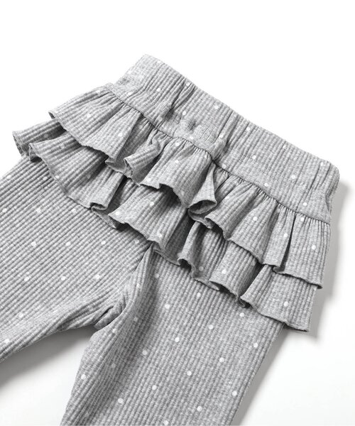 apres les cours（アプレレクール）の「後ろフリルレギンス/7days Style pants（レギンス/スパッツ・キッズ・グレー/アイボリー/ブラック・80/130/90/100/110/120）」の18枚目の写真