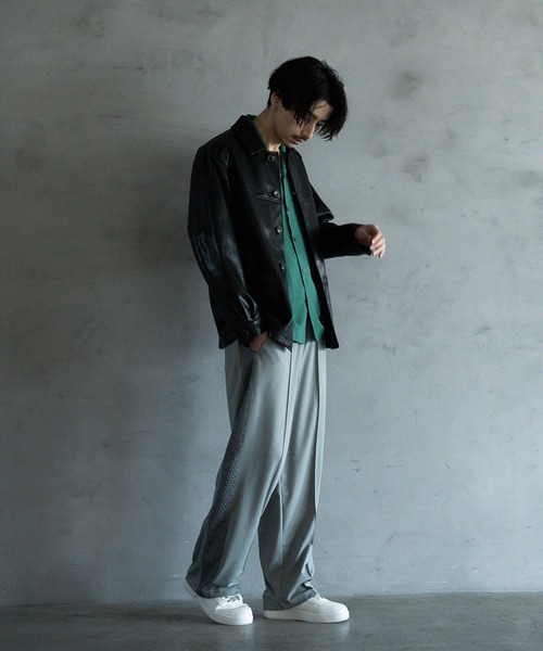RATTLE TRAP（ラトルトラップ）の「シンセティックレザー カバーオールブルゾン（ブルゾン・メンズ・ブラック・L/LL）」の10枚目の写真